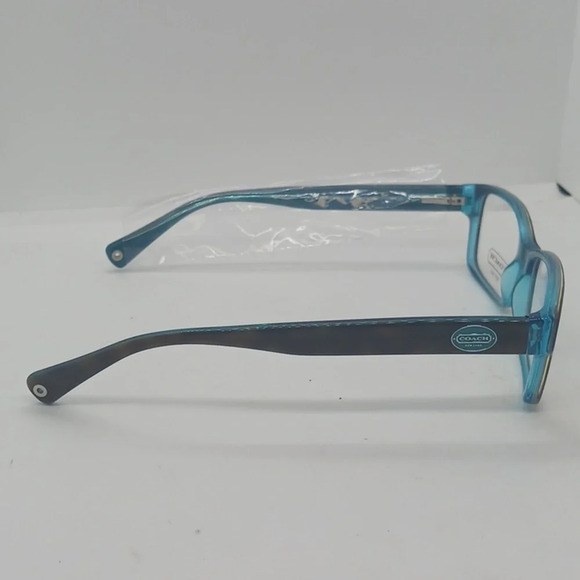 NWT RX-ABLE COACH EYEGLASS FRAMES 5116 DARK TORTOISE/ TURQUOISE - Picture 5 of 5